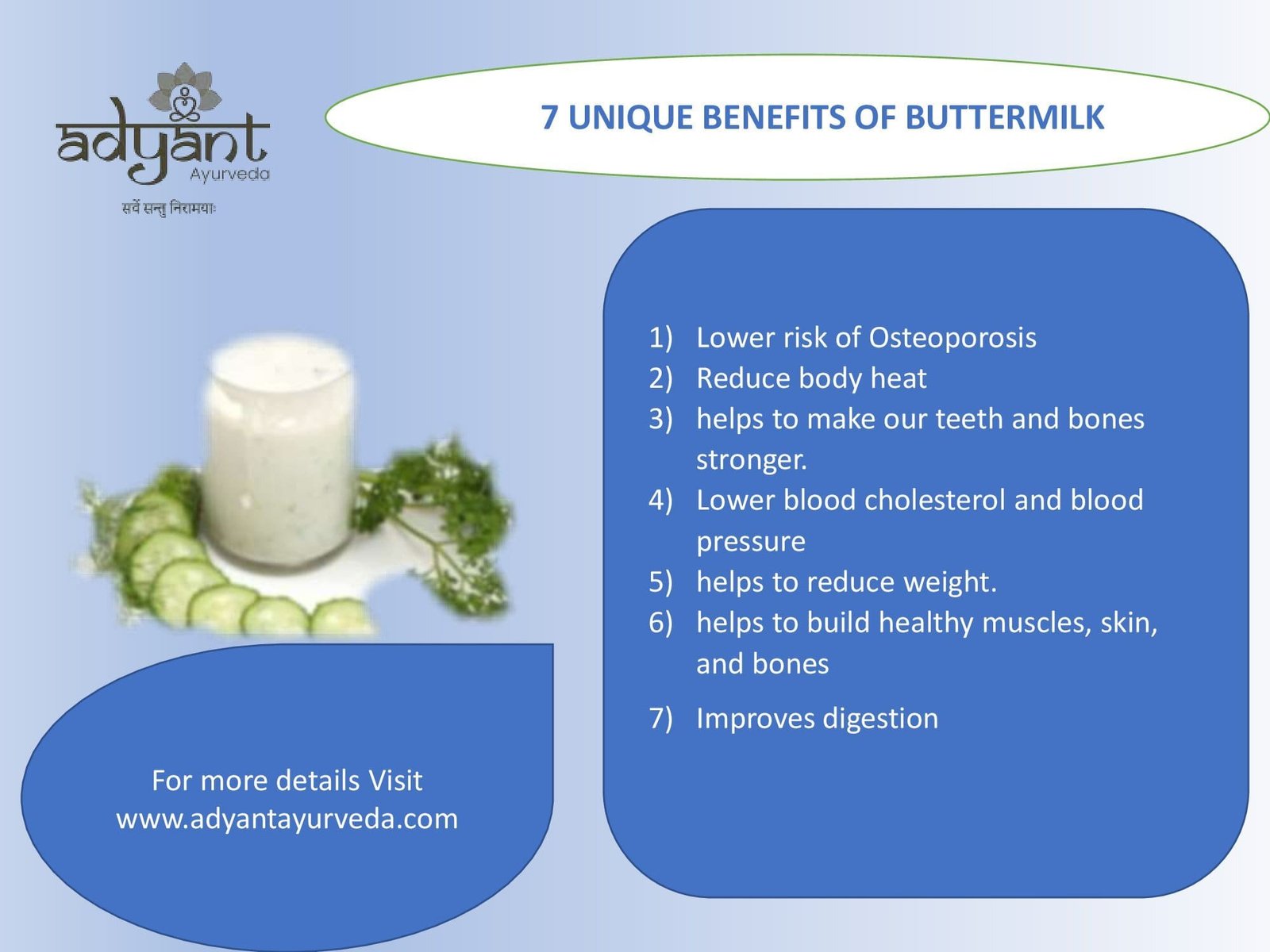 7 unique benefits of Buttermilk