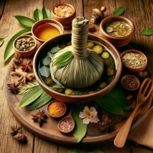 Read more about the article Ayurvedic Patra Pinda Sweda Therapy | Key Ingredients | Benefits | Procedure and Best Practices