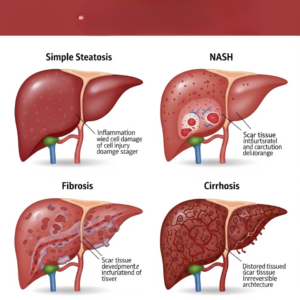 Stages of fatty liver