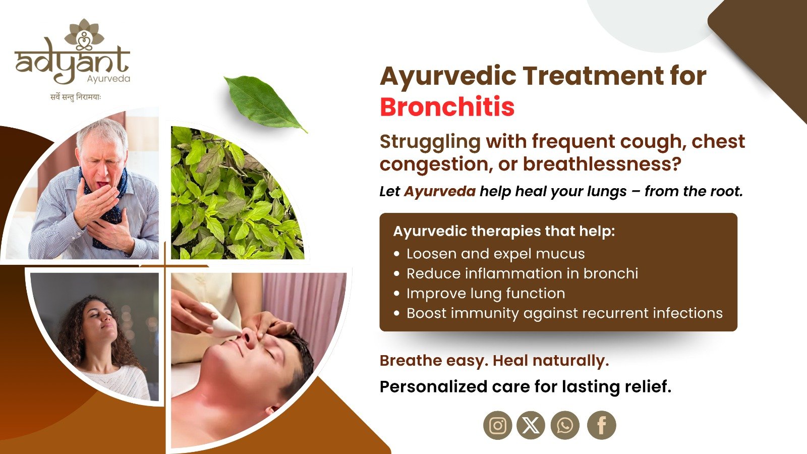 Read more about the article Ayurvedic Treatment for Bronchitis – A Natural Approach to Respiratory Health